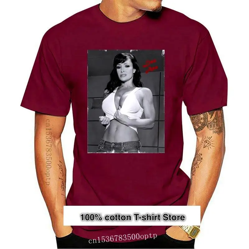 

Camiseta Lisa Ann para hombre, camisa de cuello Round Do, nueva