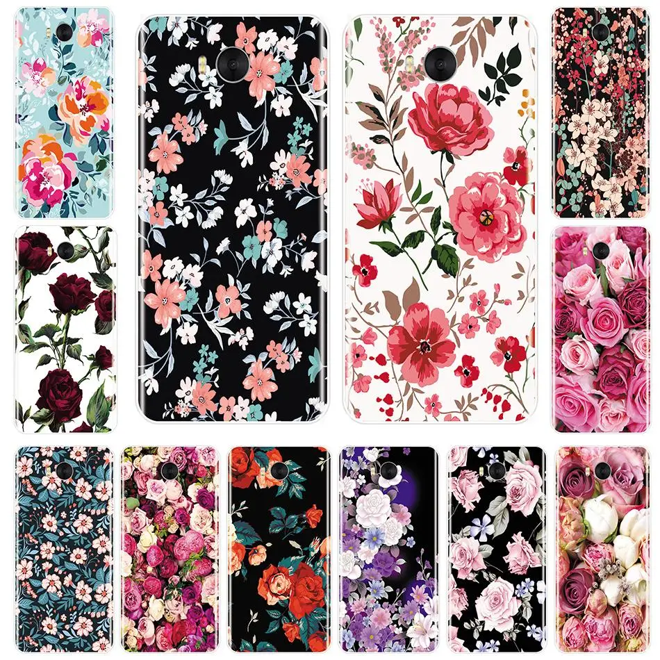 Силиконовый чехол для Huawei Y5 Y6 Y7 Prime 2018 Y9 2019 мягкая цветная задняя крышка с цветами