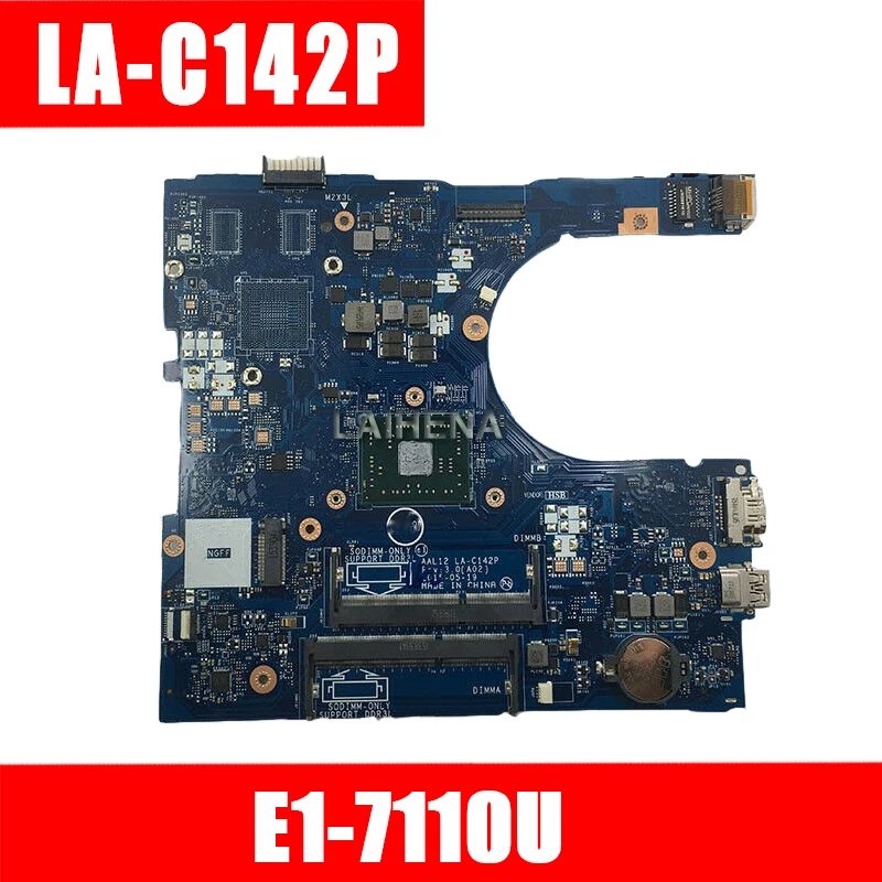 CN 0Y7P00 Y7P00 AAL12 LA C142P Вт E1 7110 процессор для Dell Inspiron 5455 5555 ноутбук ПК материнская