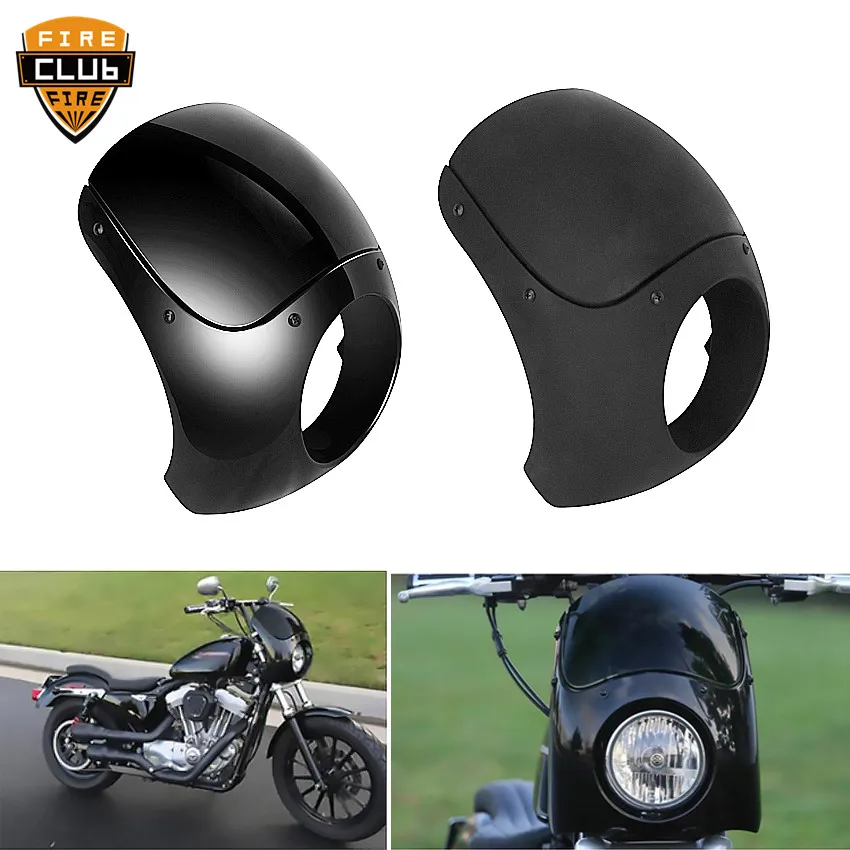 Вилочные трубки черные мотоциклетные фары обтекатели комплекты креплений