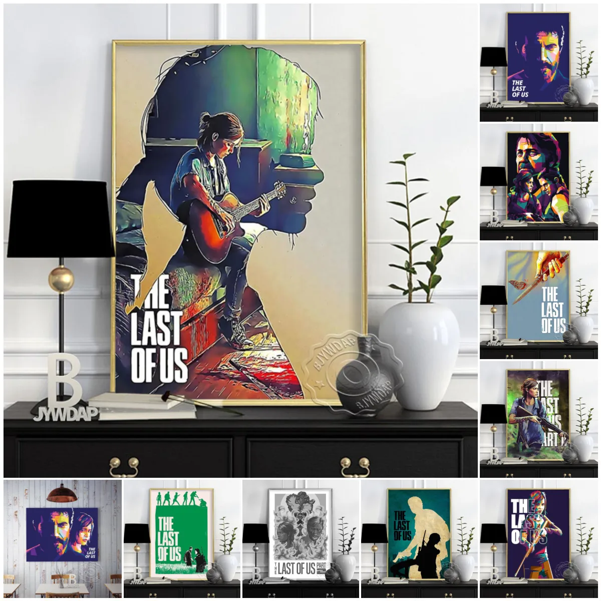 

Game The Last Of Us Series Wall Decor, Joel Canvas Painting, Ellie Prints Poster, Video Game Posters, Bar Pub Club, Art Prints