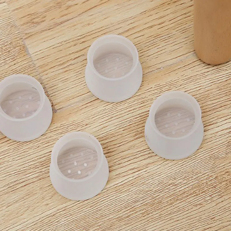 

4pcs/set Chair Leg Caps Rubber Feet Protector Pads Furniture Table Covers Hole Plugs Dust Cover Furniture Floor Protector