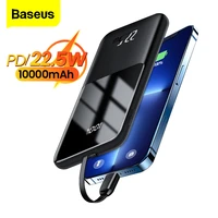 baseus 22 5w power bank 10000mah 5a usb c pd 3 0 powerbank portable external battery charger for huawei iphone 13 12 pro xiaomi