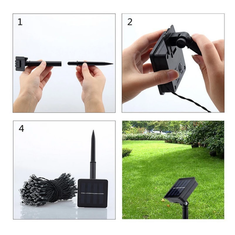 12 Led Солнечный ночной Светильник бабочка волоконно оптический Фея