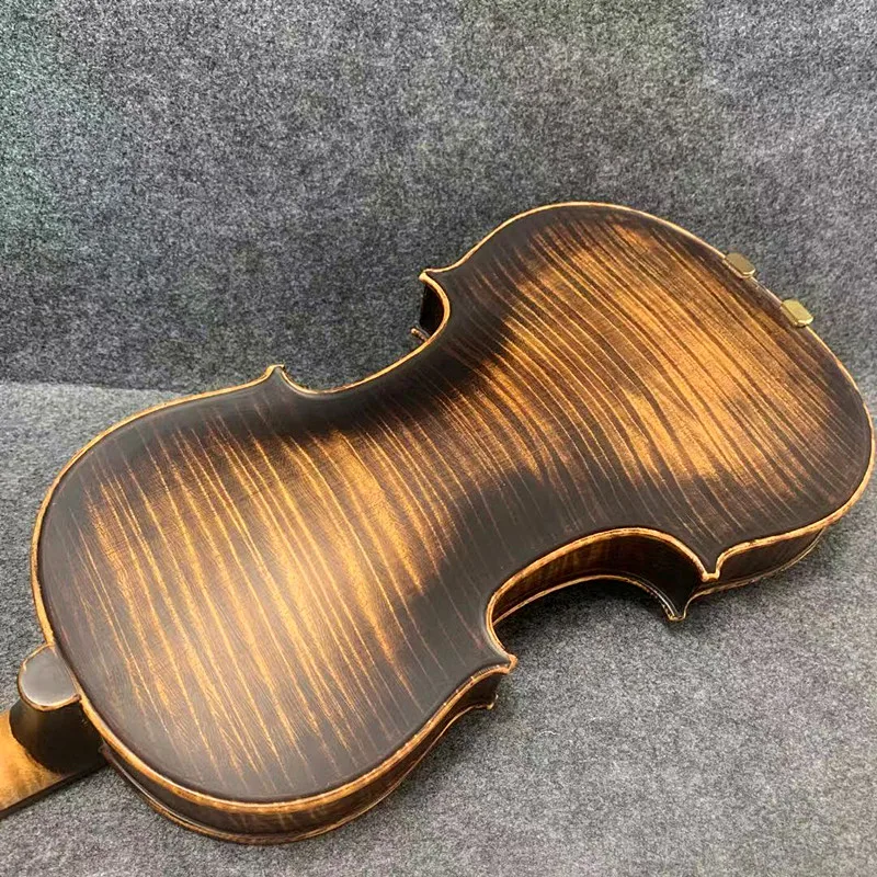 Фото SONG Maestro ручной работы в стиле Strad. Имитация старой скрипки 4/4, детали из самшита, изящный и мягкий звук. # 10731 №3