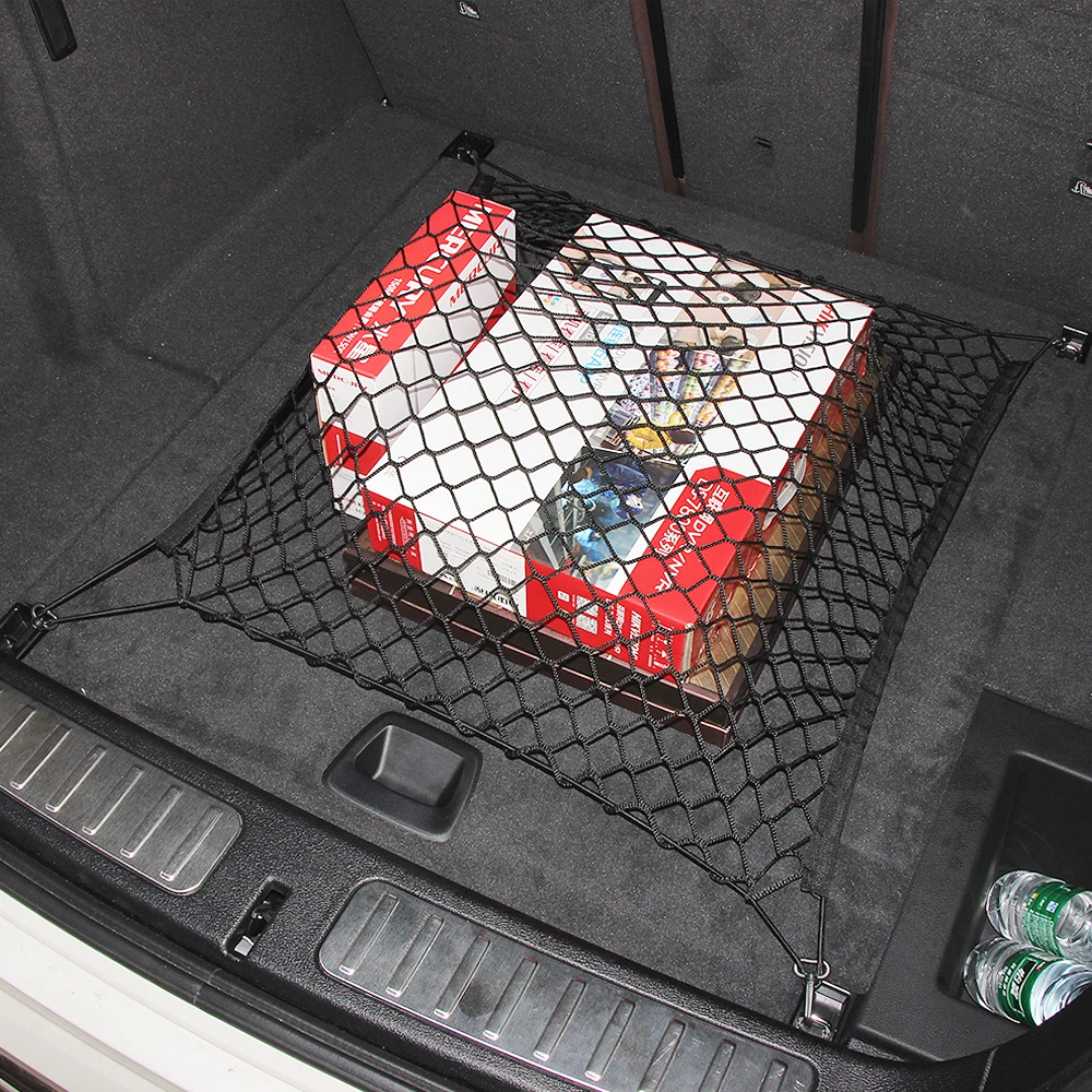 For Kia k5 Optima 2016 2017 2018 2019 Car Mesh Cargo Net Holder Trunk Auto Elastic Storage 4 Hooks Organizer Styling Accessories |