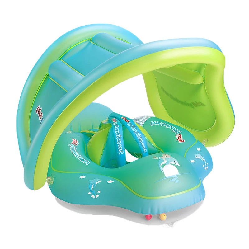 Детское кольцо для плавания Надувное детское сиденье с навесом спасательное