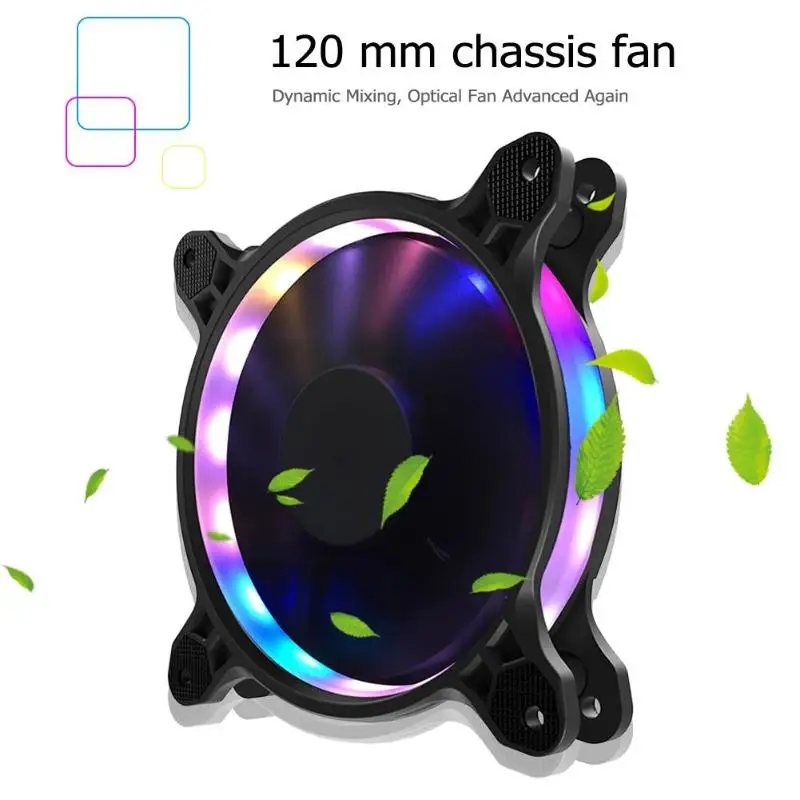 JONSBO Eclipse Plus 120 мм светодиодный настольный ПК чехол охлаждающий вентилятор