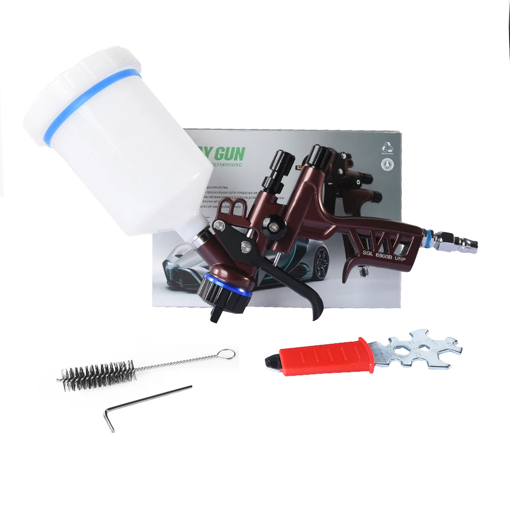 

High-performance HVLP Spray Gun Pot on Car Top Paint High Atomization Paint Sheet Metal Spray Gun Professional Spray Tool New
