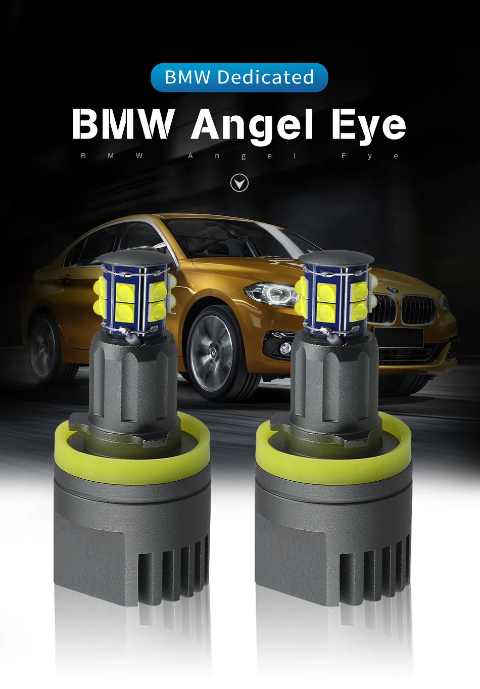 Автомобильный светодиодный фонарь для BMW E92 X5 E70 60 Вт без ошибок 6000 К 12 в белый цвет