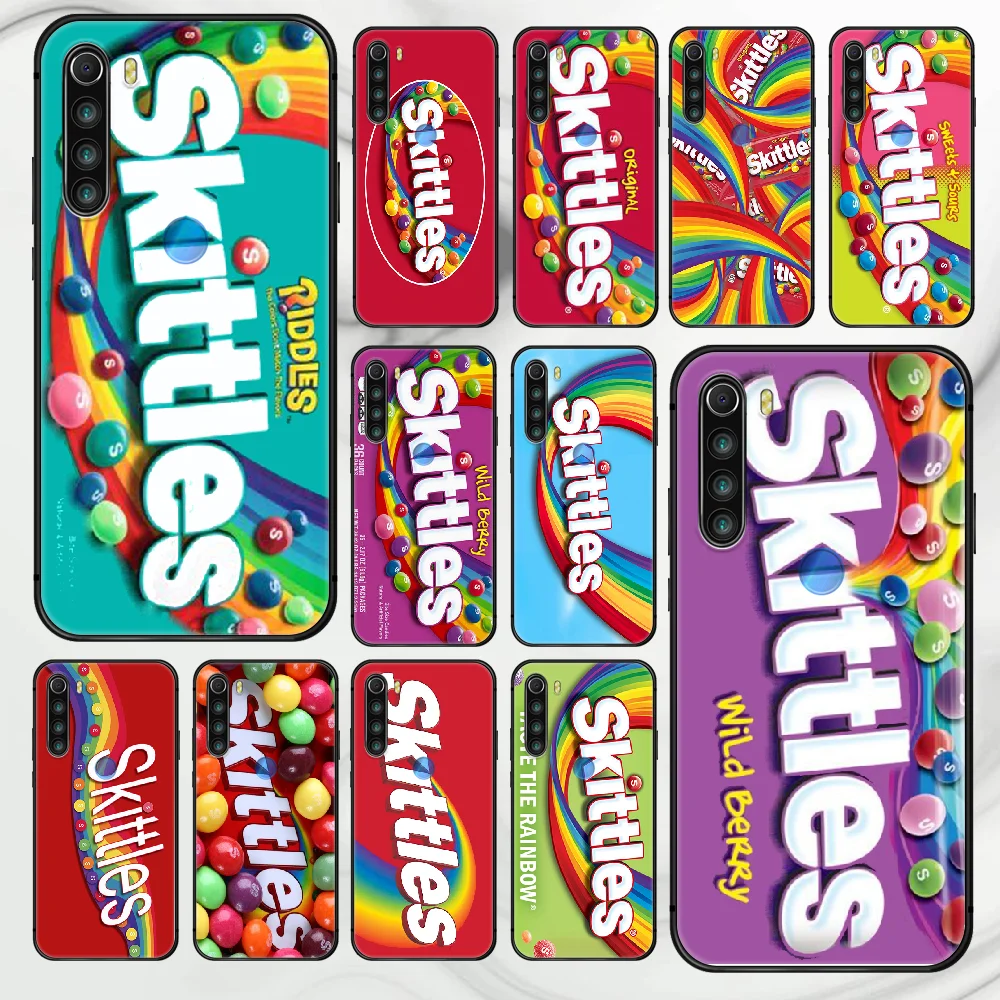 

Skittles Sweet Sour Fruit Candies Phone Case Cover Hull For XIAOMI Redmi 7 7a 8 8a 9 10X NOTE 6 7 7s 8 8t 9 9s Pro Max black