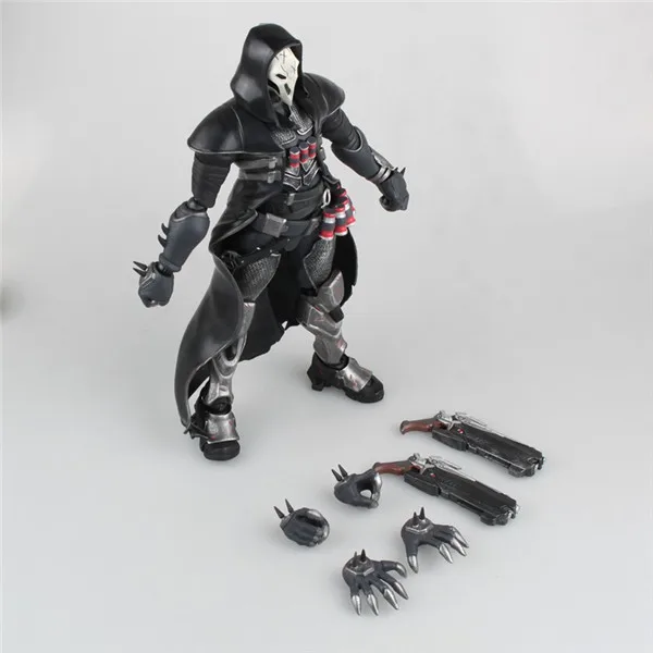 

28cm OverWatch Hero Reaper Gabriel Reyes Blackwatch Doll Gifts Toy Model Action Figure Anime Figures Collect Ornaments