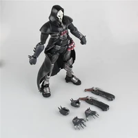 28cm overwatch hero reaper gabriel reyes blackwatch doll gifts toy model action figure anime figures collect ornaments