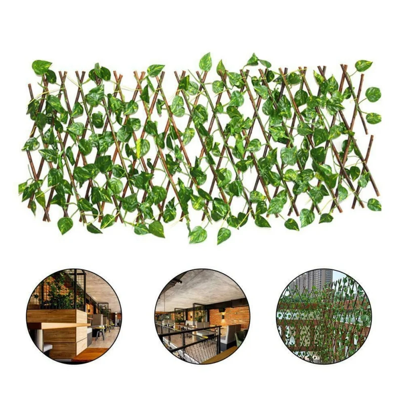 

Activity Layout Green Vine Simulation Plant Telescopic Fence Shopping Mall Decoration 40cm*15cm