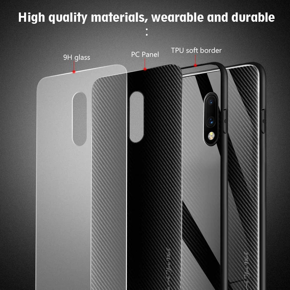 YUNAO phone case For One plus series glass Network cable texture 7 Pro tough |