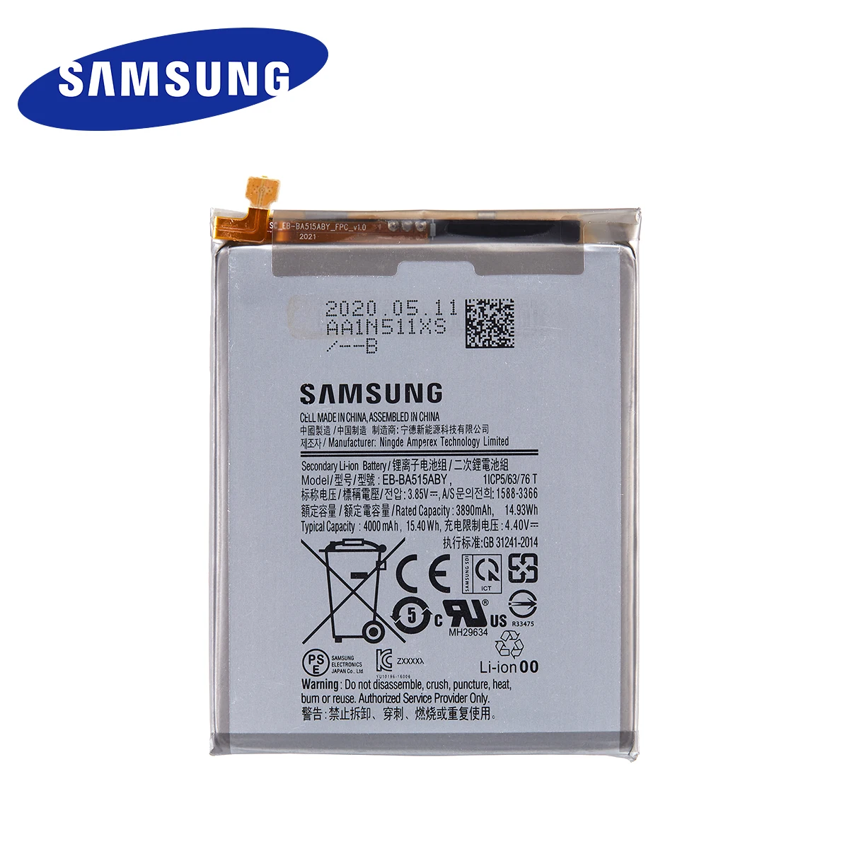 samsung orginal eb ba515aby 4000mah replacement battery for samsung galaxy a51 sm a515 sm a515fdsm mobile phone free global shipping