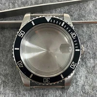 for nh35 40mm watch case solid 316l stainless steel acrylic mirror sapphire glass modified accessories for nh35 movement