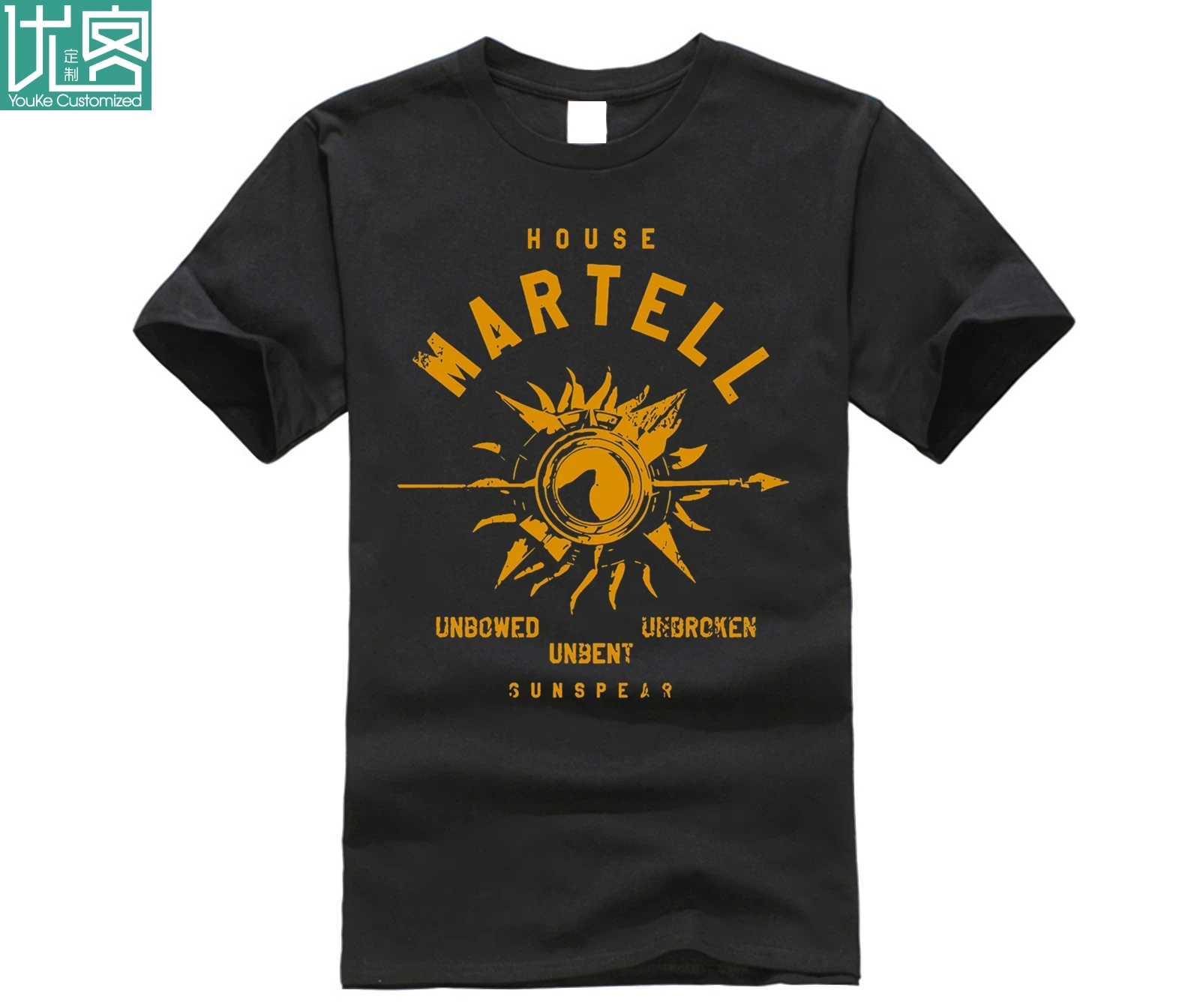 Мужская футболка с надписью House Martell Game Of Thrones без поклона и разбитого солнечного