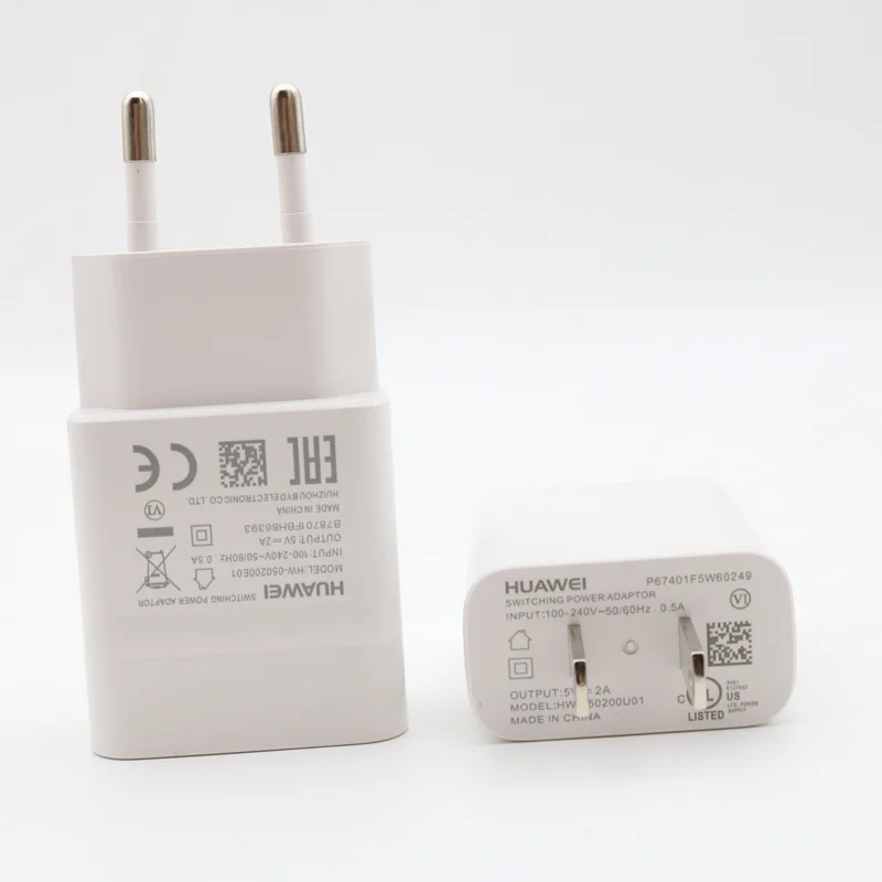 Оригинальное зарядное устройство для Huawei Внешнее 5 В 2 А адаптер 100 см кабель