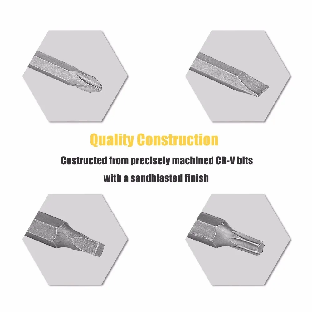 Набор инструментов DEKO 46 в 1 набор крестообразных отверток Phillips/с магнитным
