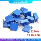 50 шт. 3296W 3296 50 100 200 500 Ом 1K, 2K 5K 10K 20K 50K 100K 200K 500K 1 м ом 50R 100R 200R 500R Подстроечный резистор подстроечный потенциометр