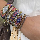 Браслеты с бусинами BLUESTAR 2021, браслеты с турецким глазом, ручной хрустальный шарик