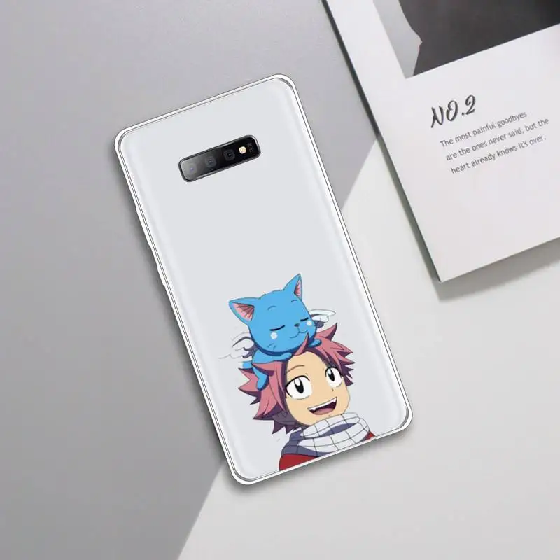

Fairy Tail anime manga luxury high quality shell Phone Case Transparent For Samsung Galaxy A 71 21s S note 8 9 10 plus 20 ultra