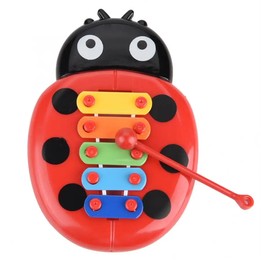Музыкальный инструмент в форме жука игрушка деревянный ксилофон детские