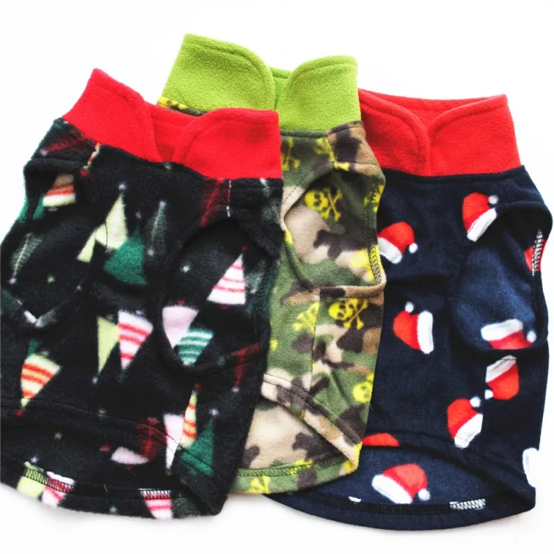 Хлопковая Рождественская одежда для домашних животных осенне-зимний костюм с