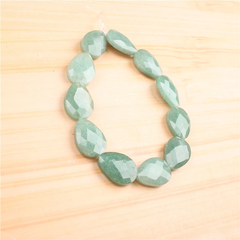 

Green Tomb 16 16MM Natural Gem Round Loose Faceted Beads Flat Beads For Bracelets Necklaces DIY