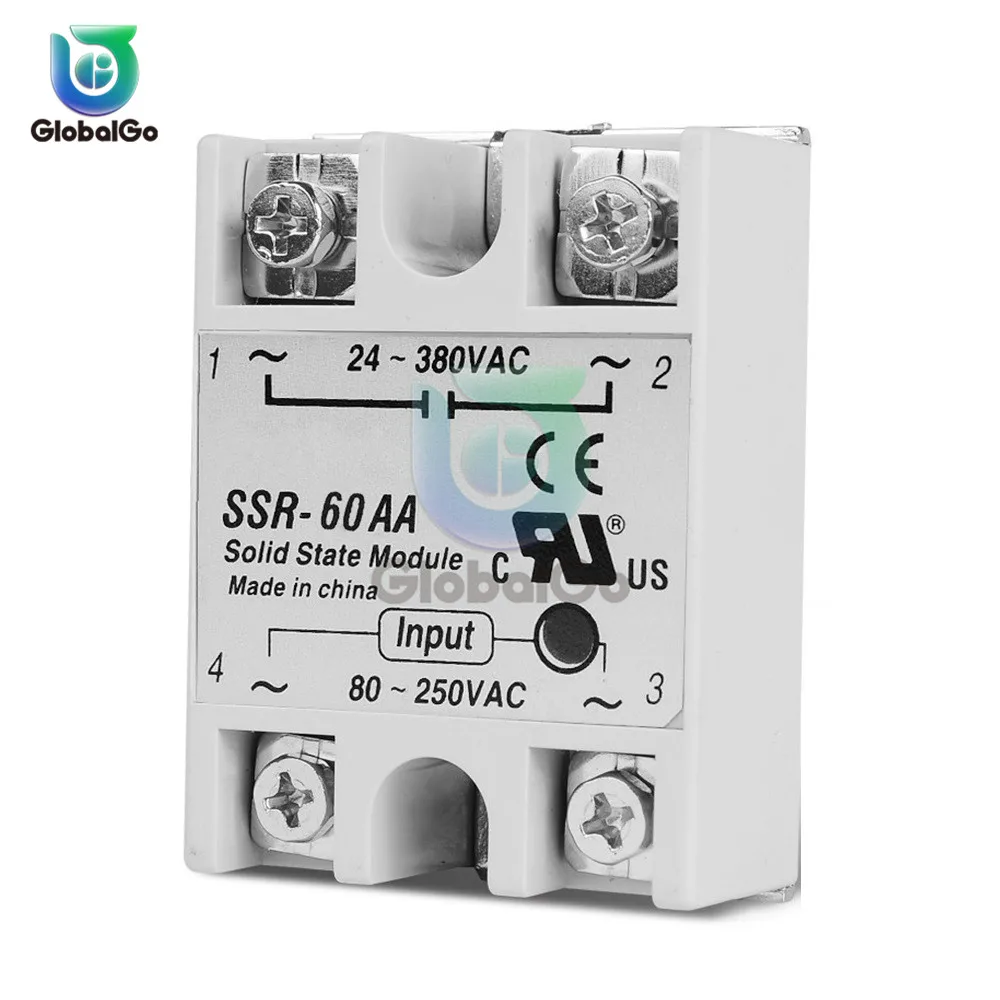 Твердотельные реле SSR-10AA SSR-25AA SSR-40AA 10A 25A 40A на самом деле 3-32 В постоянного тока в