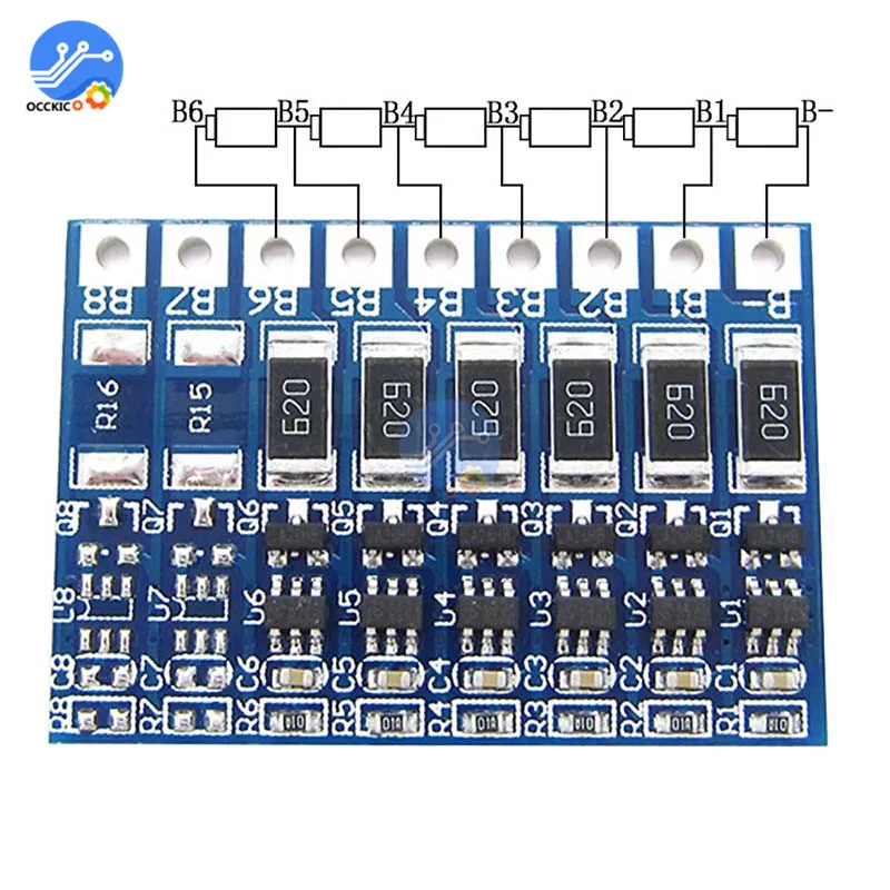 BMS 3S 4S, 5S, 6 S, 7 S, 8 S, 18650 литиевая батарея, зарядное устройство, защитная плата, power Bank Balancer, li-ion Lipo, PCB, зарядка, эквалайзер