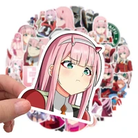 103050pcs darling in the franxx ins cartoon sticker for skateboard motorcycle scrapbook diy toy laptop luggage sticker for kid