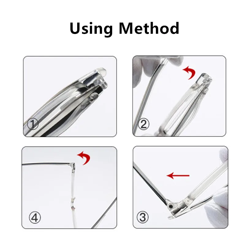 Модные мини легкие складные очки для чтения PANDER портативные женские и мужские