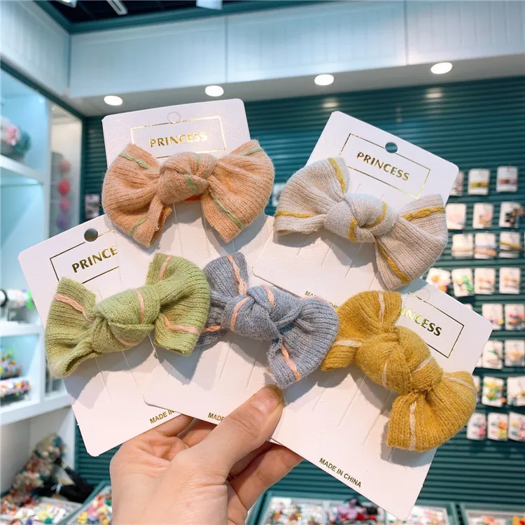 

Children's Wool Hairpin Cute Baby Girl Sweet Hair Clip Hair Trim Clip Lovely Toddlers Kids Hair Accessories Butterfly Barrettes