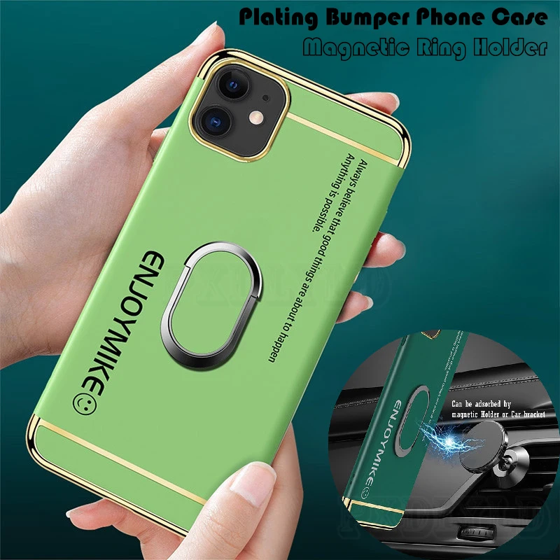 Чехол-бампер с покрытием для iPhone 12 Mini XR XS Max X 8 7 6 6s Plus 11 Pro SE 2020 жесткий защитный