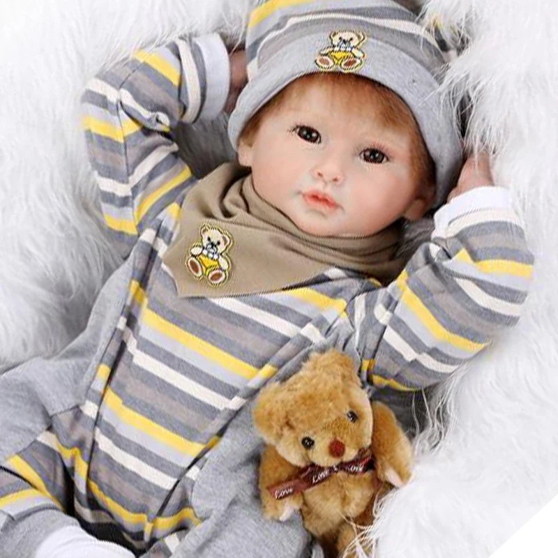 

NPKDOLL reborn babies silicone dolls for children toys gift 22" 55cm bebe reborn boy bonecas soft touch high quality