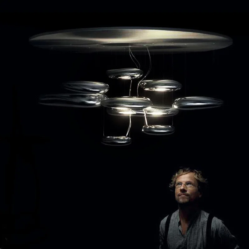 Современный простой стеклянный люстра освещение креативная Гостиная Искусство