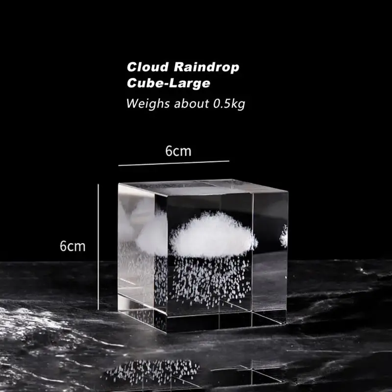 1 штука хрустальных кубиков украшения для дома статуи дождь облака исцеление