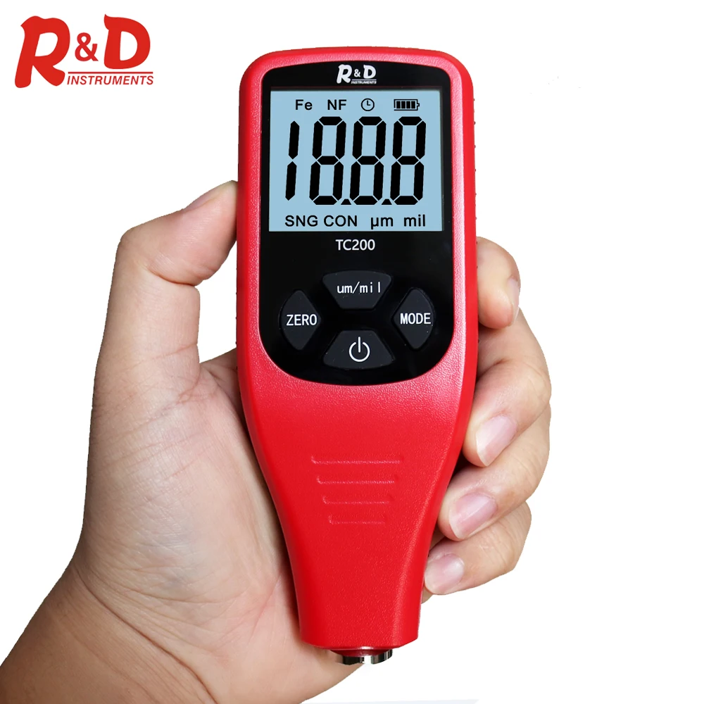 Измеритель толщины лакокрасочного покрытия автомобиля R & D TC200 измеритель пленки