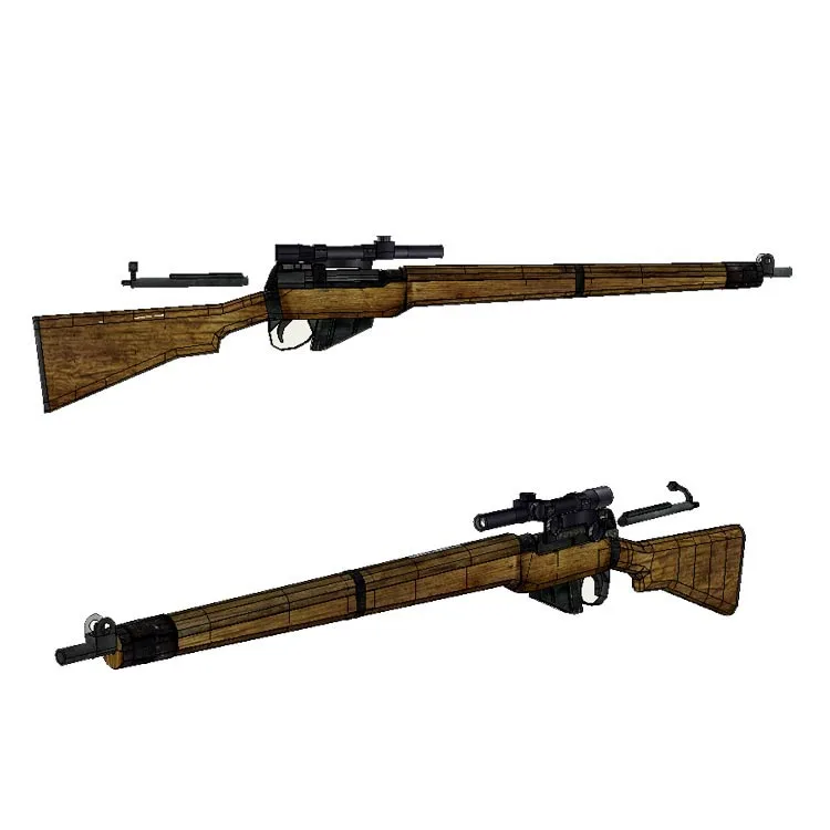 Фото Lee-enfield Paper Model Weapons And Firearms 3d Hand-made Drawings Military Jigsaw Puzzle №1