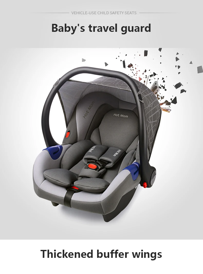 Оригинальное детское автокресло Babyfond, переносная корзина для новорожденных, безопасное сиденье для новорожденных, автомобильная колыбель с адаптером, популярная коляска для мам