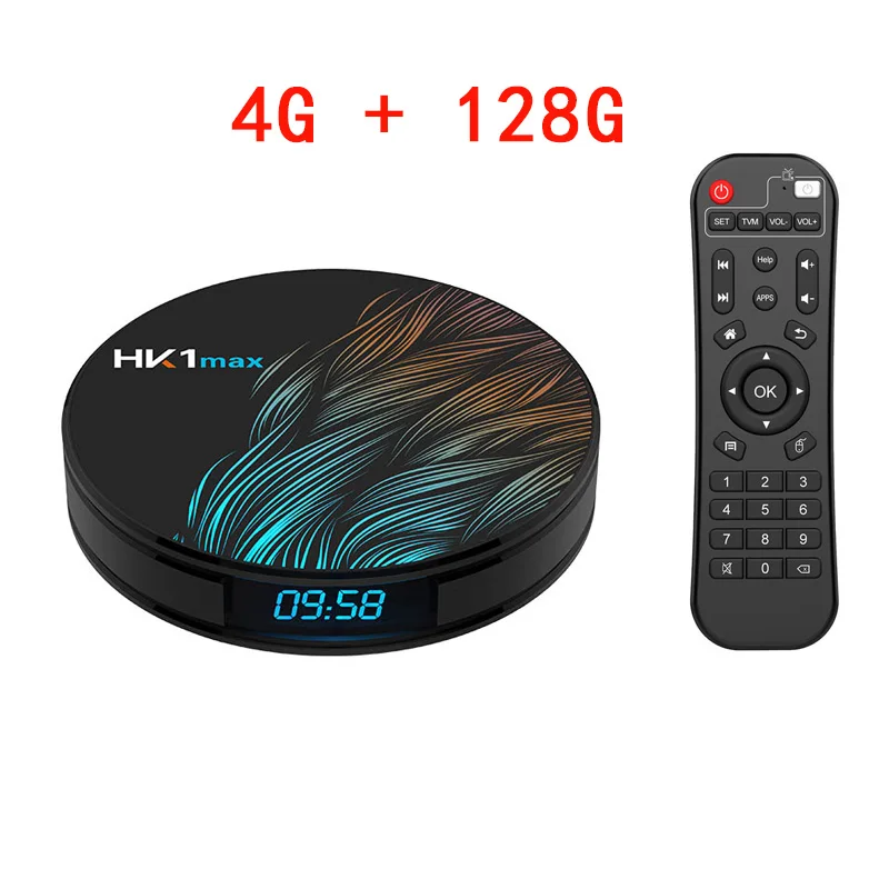 4G128G Normal remote Android 9,0 HK1 MAX Мини Смарт ТВ коробка 2,4G/5G, Wi-Fi, Quad-Core BT 4,0 Декодер каналов кабельного телевидения Media Player 4 32г 64Г PK TX6 H96 X96 MAX - Цвет: 4G128G Normal remote