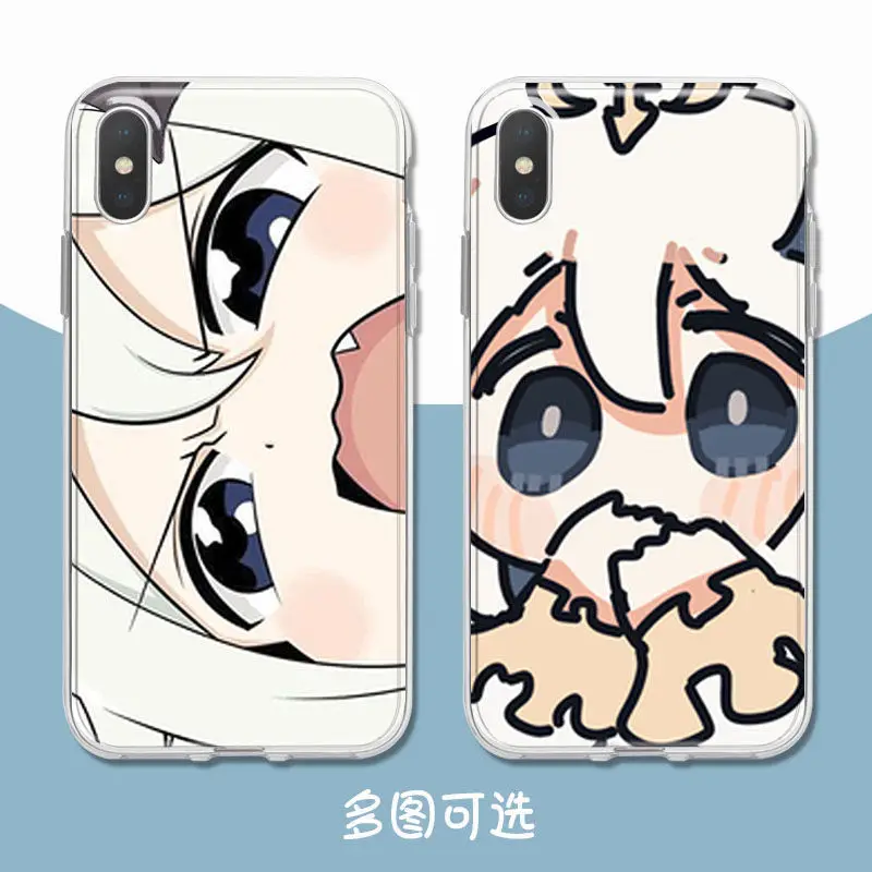

Genshin Impact Anime Case For Apple iPhone 11 12 13 Pro 7 XR X XS Max 8 6 6S Plus SE 2020 5 5S Black Soft Phone Tampa Cover