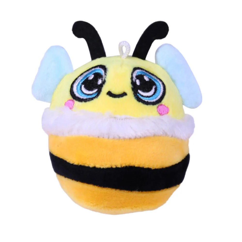 Плюшевый брелок милые животные антистрессовые игрушки для детей жёлтая пчела