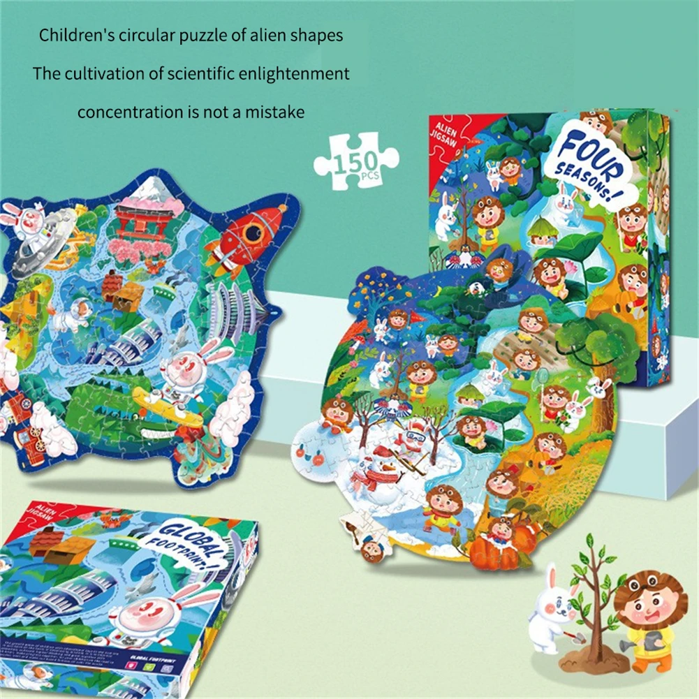 

Креативный пазл высокой четкости, пазлы особой формы, безопасные и экологически чистые бумажные пазлы, игрушки большого размера