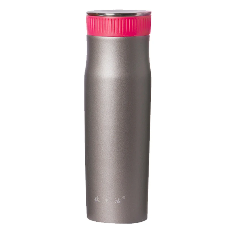 

Double Wall Vacuum Insulated Titanium Water Bottle Flask Outdoor Sports Sealed Leak Proof Water Tea Bottle 280ml