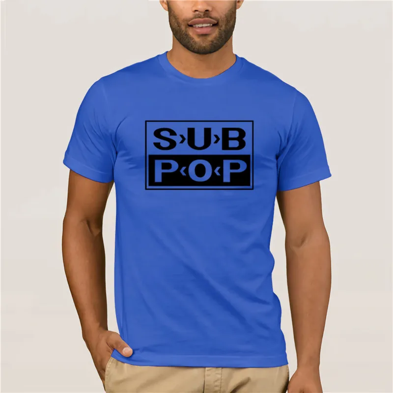 SUB POP футболка запись рок музыки символ для мужчин s лето| |