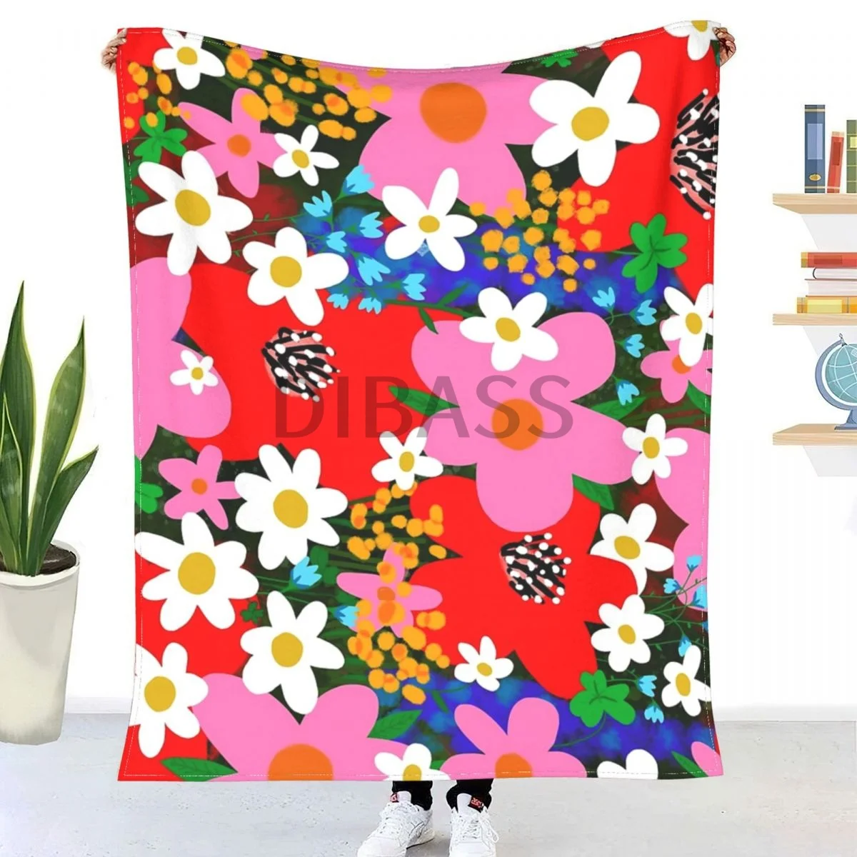 

Цветочная сила! Одеяло из фланели с 3D принтом