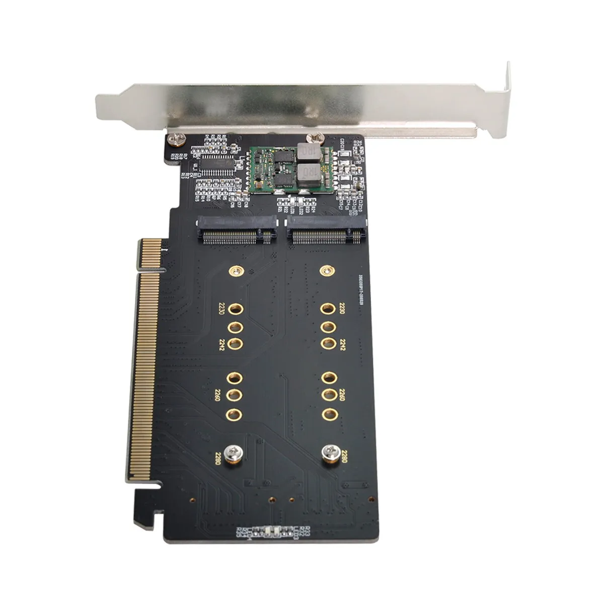 Jimier 4X NVME M.2 AHCI to PCIE Express 3.0 Gen3 X16 Raid Card VROC Raid0 Hyper Adapter
